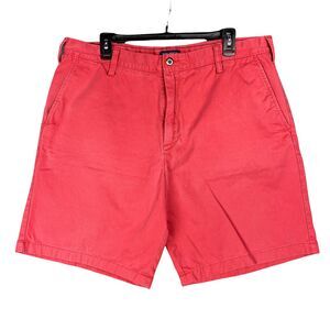 Nautica Shorts Mens 38 Golf‎ Red Chino Cotton Relaxed Sailing Clubhouse Casual